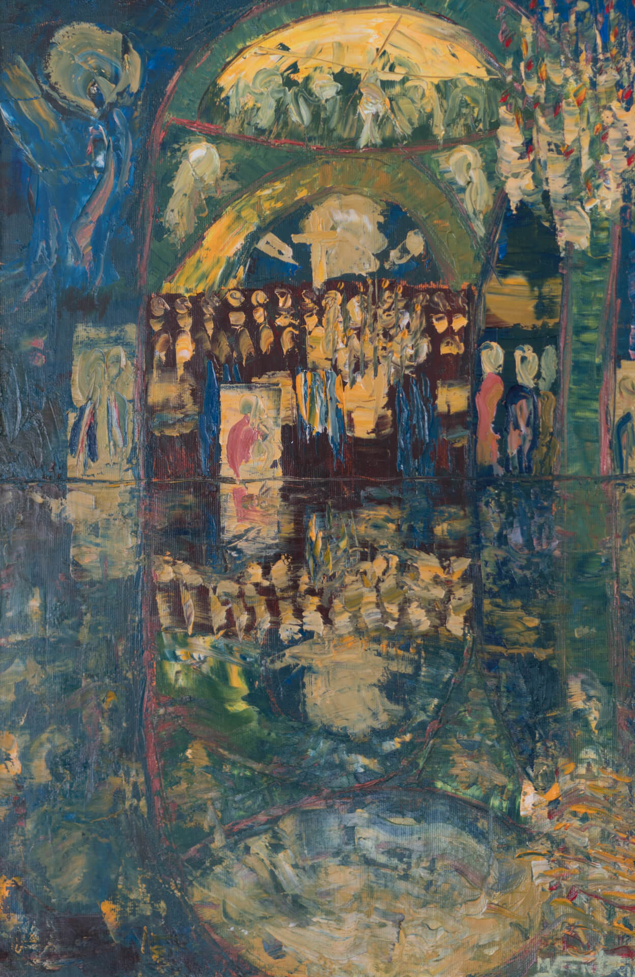 pictura-reflexie-biserica-grigorie-palama